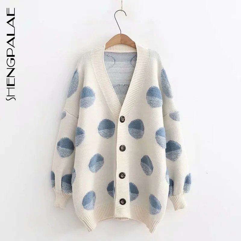 SHENGPALAE женский длинный свитер вязаные жакеты Свитера больших размеров пончо на