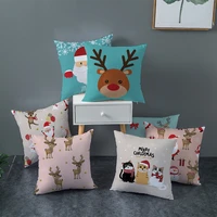 45x45cm christmas cushion covers home decorative polyester peach skin velvet sofa chair car throw pillow cases art cushion cover