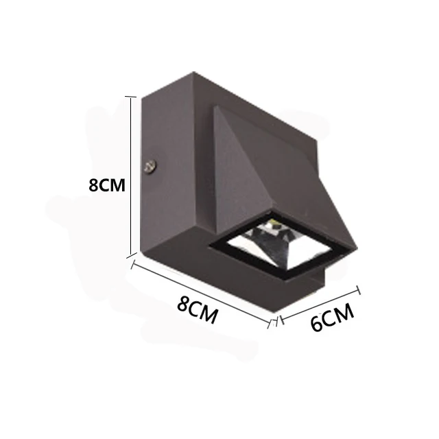 

5 Вт 6 Вт 15 Вт современный простой уличный водонепроницаемый настенный светильник светодиодный светильник для двора лампа для ворот терраса балкон сад настенный светильник