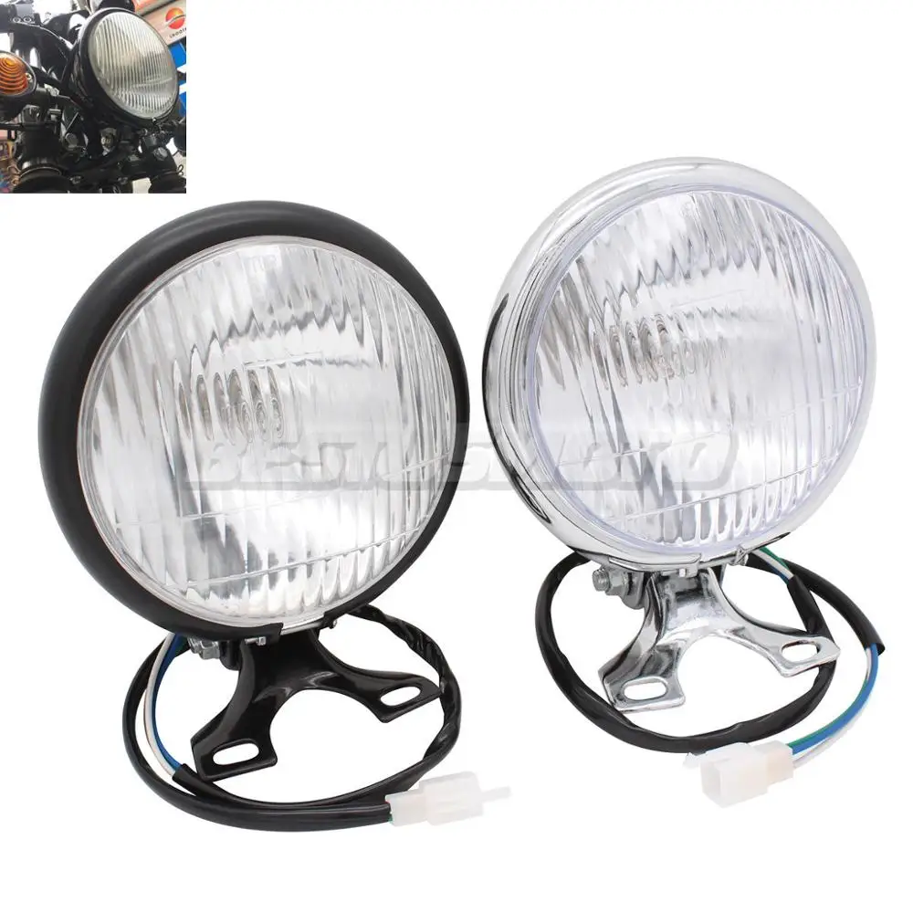 

Universal Motorcycle Round Headlight Turn Signal Light Head Lamp For Harley Bobber Honda Yamaha Kawasaki Cafe Racer