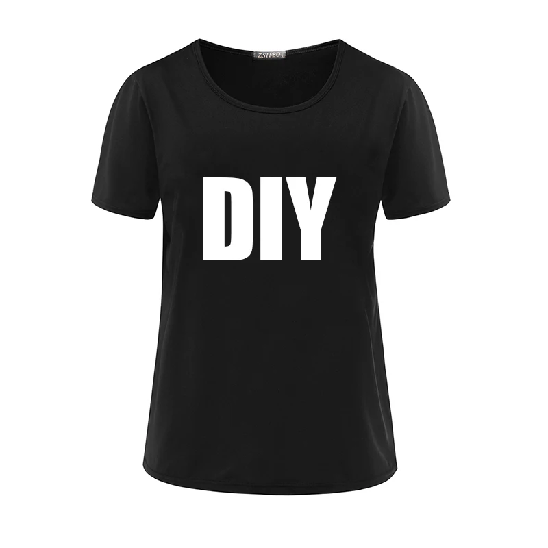 

Женская футболка «сделай сам», футболка в китайском стиле с коротким рукавом, женская летняя простая оригинальная литературная футболка с ...