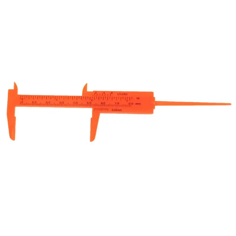 Новый 1 шт. мини пластиковая линейка раздвижные 80 мм штангенциркуль прибор