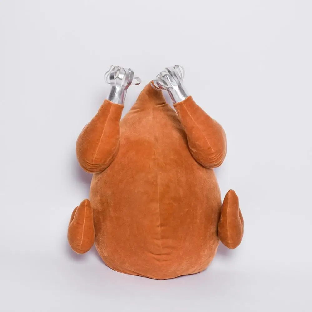 candice guo! cute plush toy funny roast chicken turkey soft stuffed cushion tissue cover warm blanket birthday Christmas gift 1p | Игрушки и