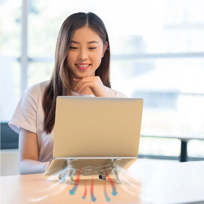 Портативная подставка для ноутбука Регулируемый складной вентилируемый стол