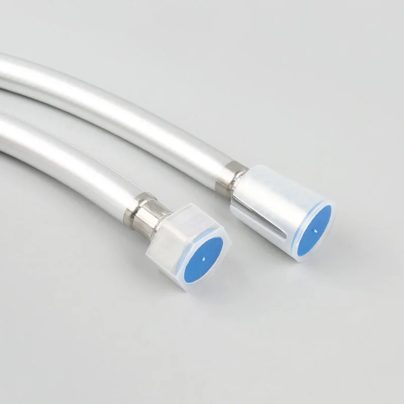 

New Water Heater Shower Tube New Practical Silver Explosion-proof Sprinkler Hose Shower Head Shower Pipe Decotation Supplies