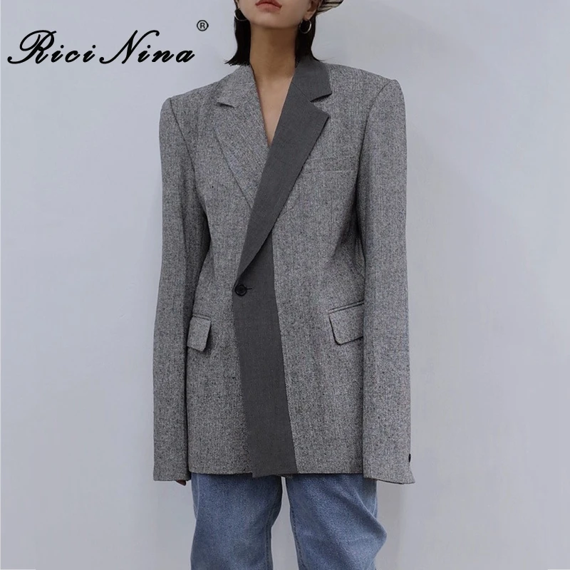 RICININA женские блейзеры и куртки женская зимняя верхняя одежда пальто с длинным