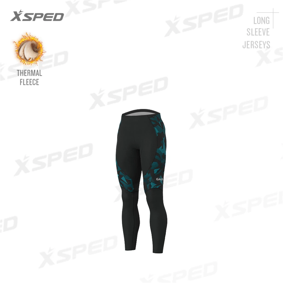 Pants Зимняя одежда для велоспорта, Aleing, длинный рукав, Джерси, камуфляж, термо флис, MTB велосипед, Униформа, Мужская одежда для шоссейного велосипеда, теплая, для улицы - Цвет: Pants