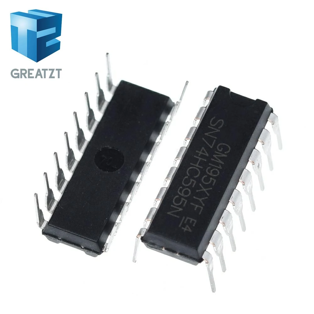 GREATZT 10 шт. SN74HC595N SN74HC595 74HC595N 74HC595 DIP 16 регистры сдвига счетчика Tri State 8 Bit новый