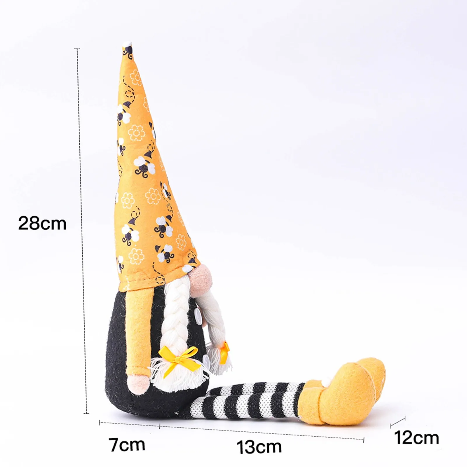 

1Set/2Pcs Horizontal And Vertical Patterns Faceless Doll Decor Holiday Gifts Home Decoration Bee Festival Party Decoration