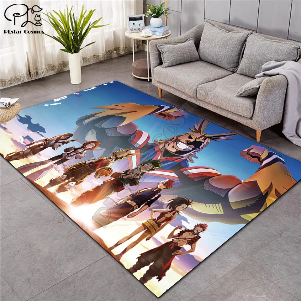Ковер с мотивом аниме Моя геройская Академия нескользящий напольный коврик 3D