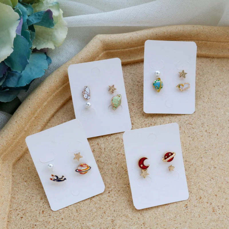 3 шт./комплект женские серьги гвоздики в виде планеты|Серьги-гвоздики| |