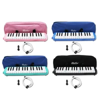 32 key piano style melodica with box organ accordion mouth piece blow key board harmonica mouth organ portable harmonica pianica