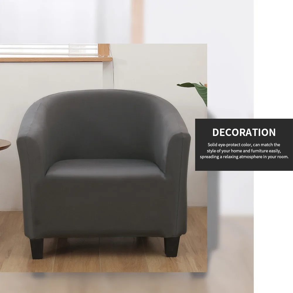 

Elastic Bathtub Armchair Sofa Cover Dustproof Protector Washable Furniture Slipcover Quality Hotel Home Polyester Seat Cover