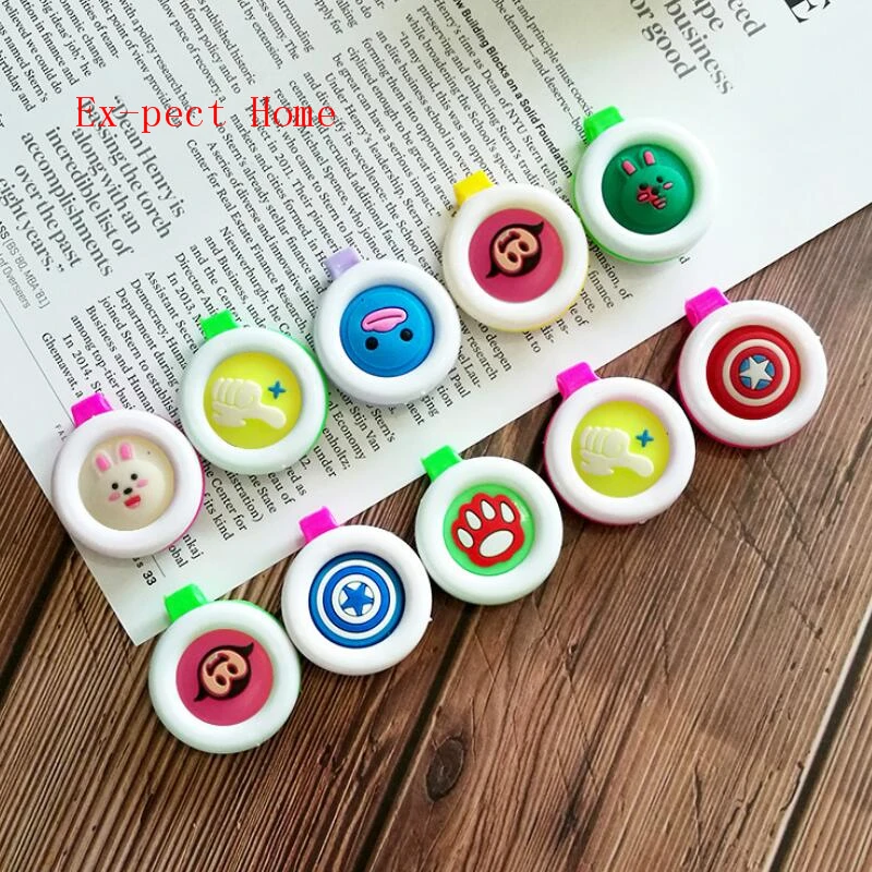 

Baby Outdoor Cartoon Mosquito Repellent Button Anti-Mosquito Insect Bug Mosquito Repellent Badge Clip Buckle