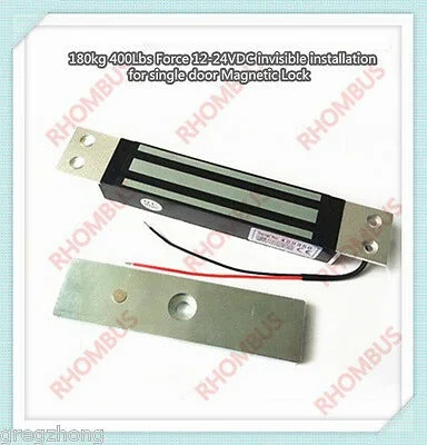 Невидимая установка для однодверного магнитного замка 12 В постоянного тока 180