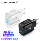 Сетевое зарядное устройство с двумя Usb-портами, 18 Вт, PD3.0, QC3.0