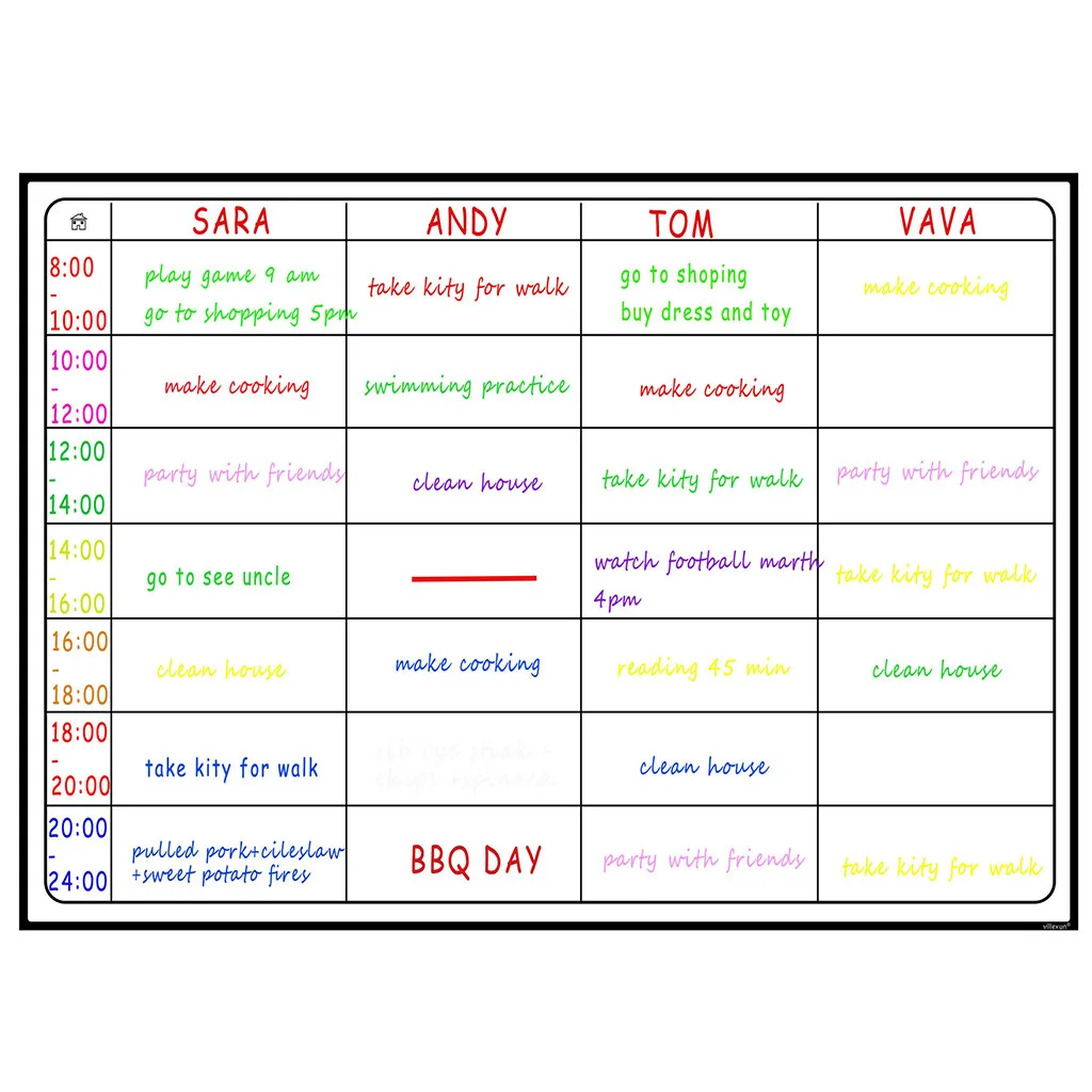 Магнитная доска календари для холодильника семейный блокнот ежедневник