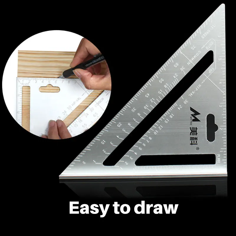 Треугольная линейка для столярных работ 7 дюймов 18/30 см | Инструменты