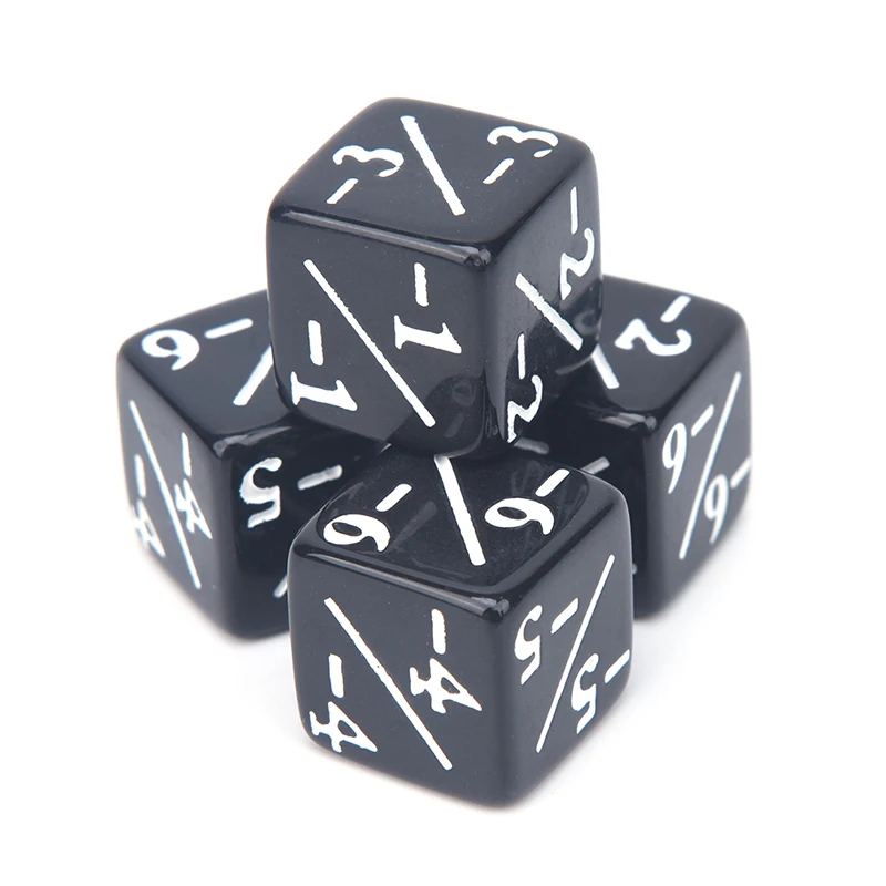 

High Quality 10x Dice Counters 5 Positive +1/+1 & 5 Negative -1/-1 For Table Game Funny Dices