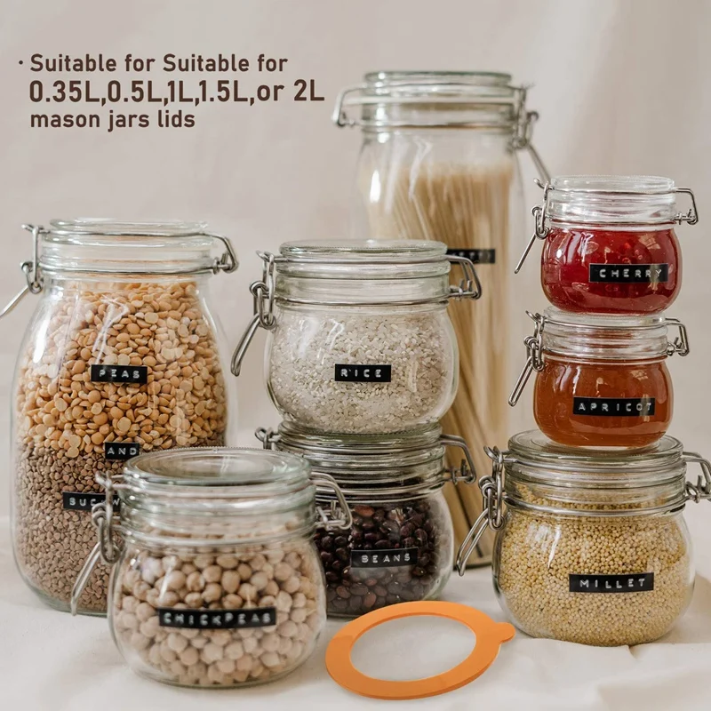 

30 Pieces Silicone Replacement Gasket Sealing Rings for Canning Jars Jar Gaskets Leak-Proof Canning Fitting Seals