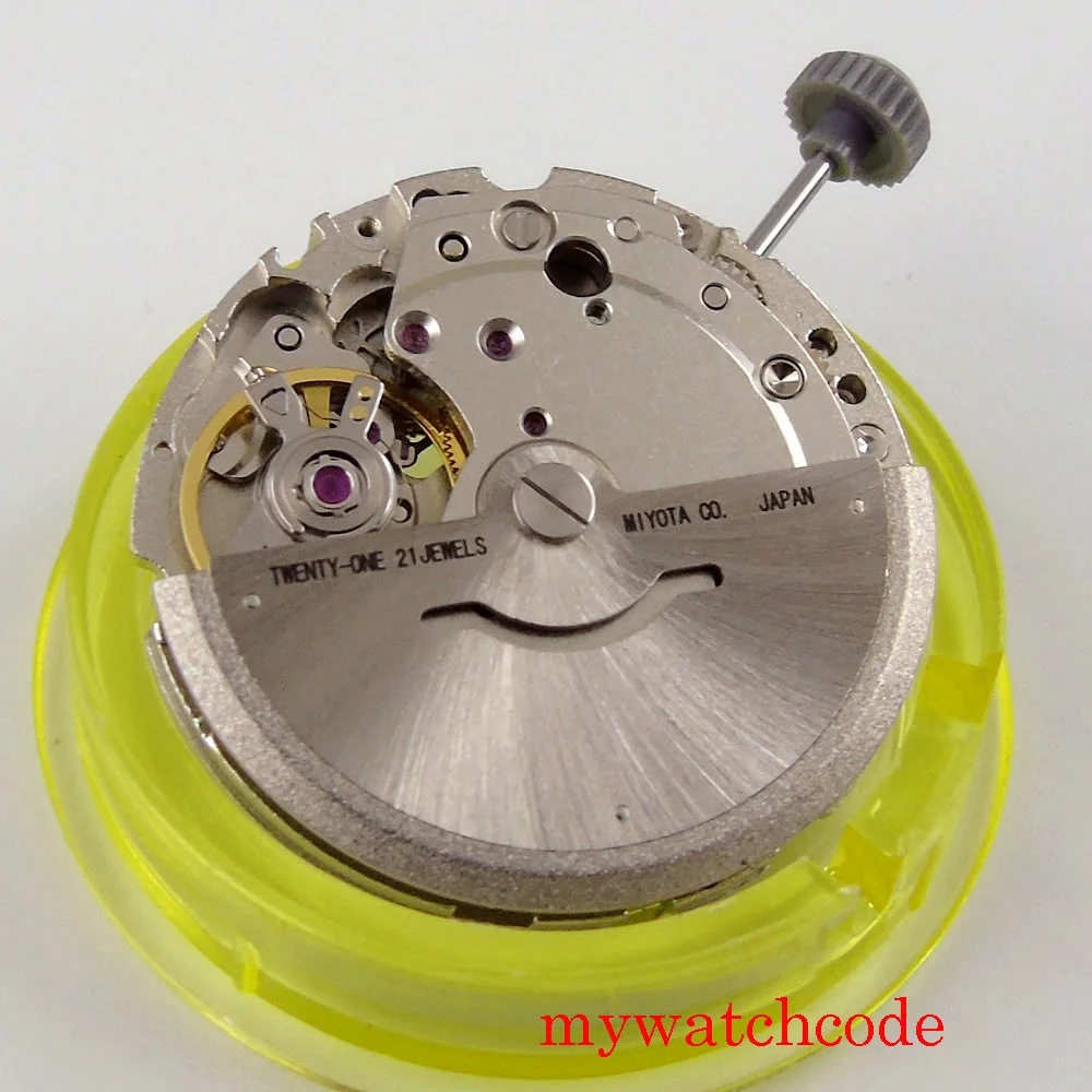 Автоматический механический механизм 21 Jewels Miyota 8215 821A с окном секундной остановки