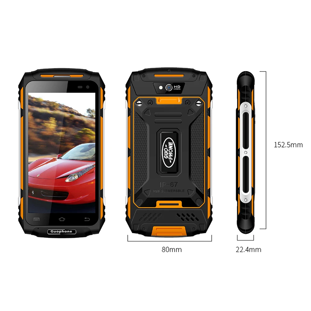 Guophone X2 5," 5500 мАч MTK6737 четырехъядерный процессор 2 Гб ОЗУ 16 Гб ПЗУ Android 6,0 gps 8MP 3g WCDMA LTE водонепроницаемый смартфон Rover X2