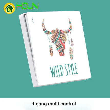 1 gang multi control Тип 86 Бытовой Настенный животных розетка с переключателем на возраст 1, 2, 3, 4, 1 канал, 2 варианта ividuality творчество декоративная панель 1 3 5 отверстий розетка - Цвет: 1 gang multi control