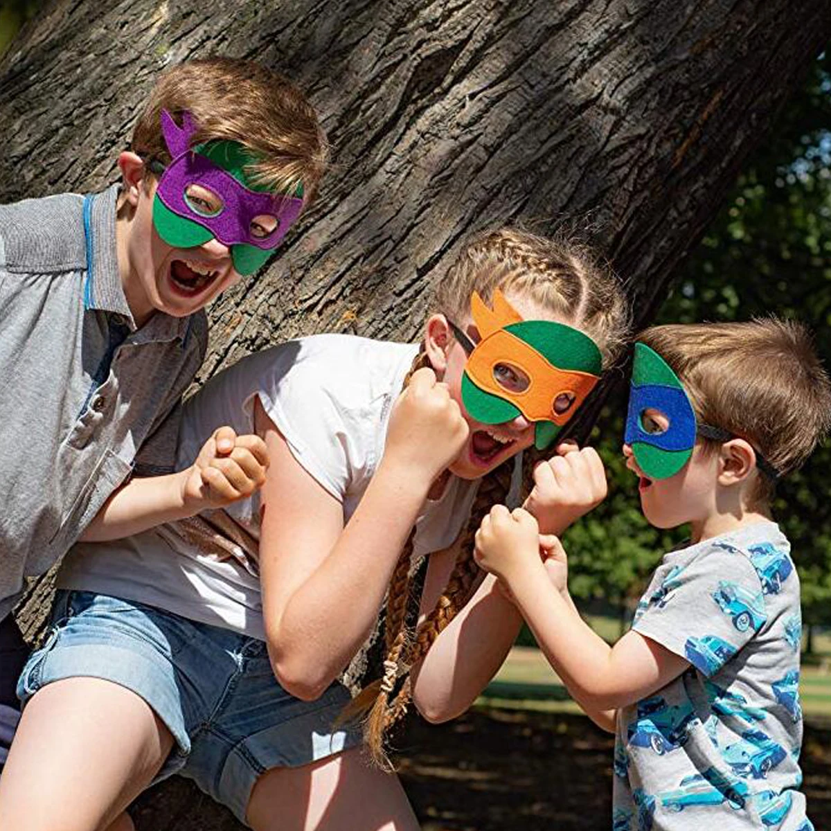 6/10/12pcs Ninja Turtle Masks Kids Eyes Masks Happy Birthday Party Supplies Favors Baby Shower Events Party Decoration Kids Gift