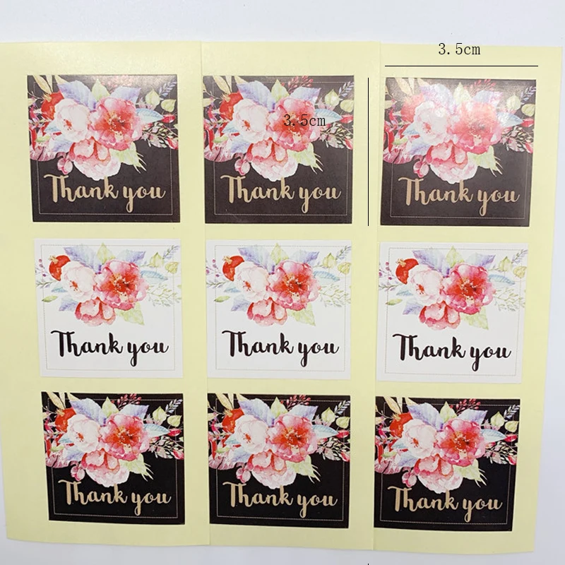 800 шт. спасибо квадратная Черная бумажная цветная паста для запекания печенья
