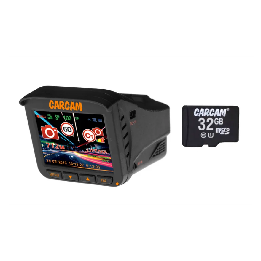 Автомобильный видеорегистратор с радар детектором 3 в 1 CARCAM COMBO 5 Lite