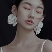 2021 trend dangle pearl earrings for women hanging hoop jewelry unusual womens earrings korean fashion vintage pendant earring