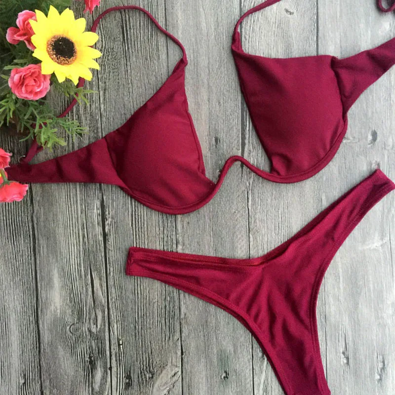 Размера плюс бикини пляжная одежда женская 2021 бразилейро спортивные сексуальный