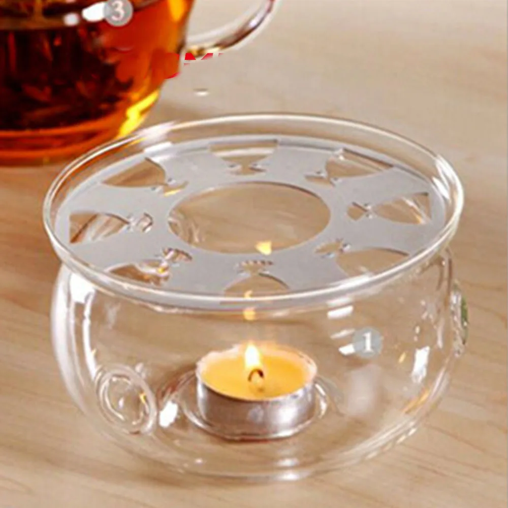 Утолщенный стеклянный чайный набор чайник нагреватель чашка специальное