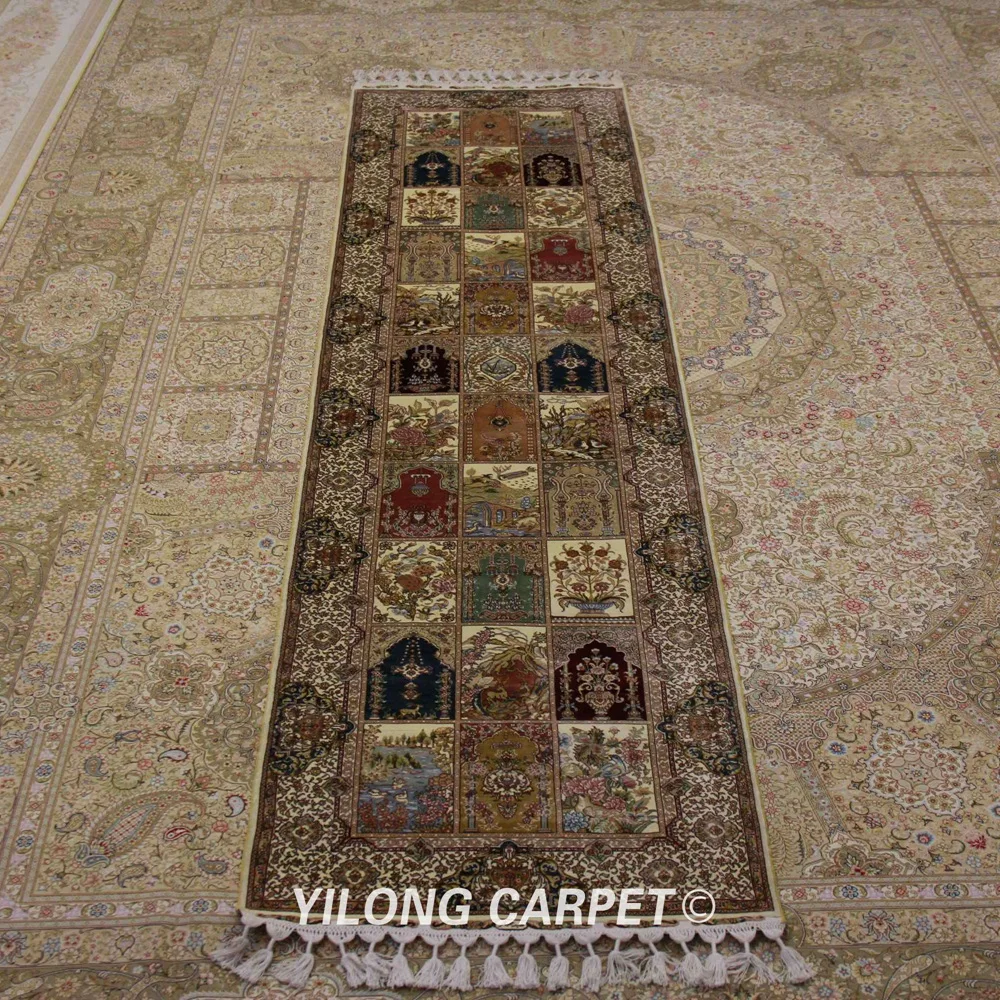 YILONG 2 5 'x 9 84' ручной УЗЕЛКОВЫЙ бегун изысканный четырехсезонный дизайн