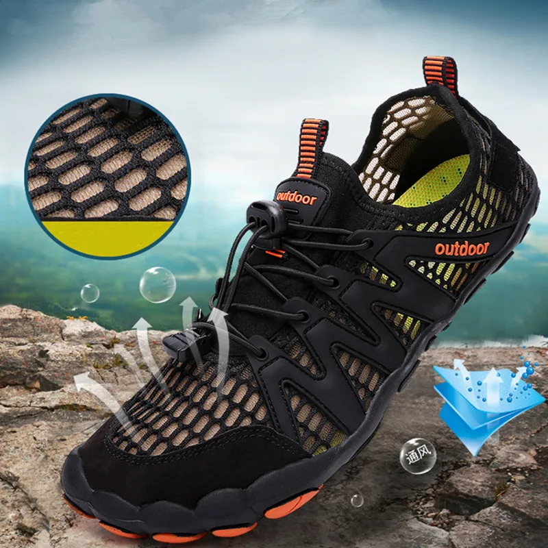 Спорт на открытом воздухе обувь для водных видов спорта Для мужчин дышащая