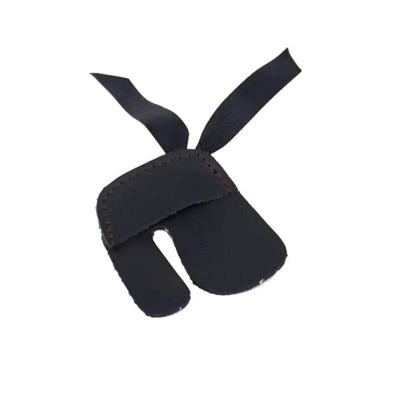 1 шт. для стрельбы из лука кожа защита пальцев черный палец перчатка мишень