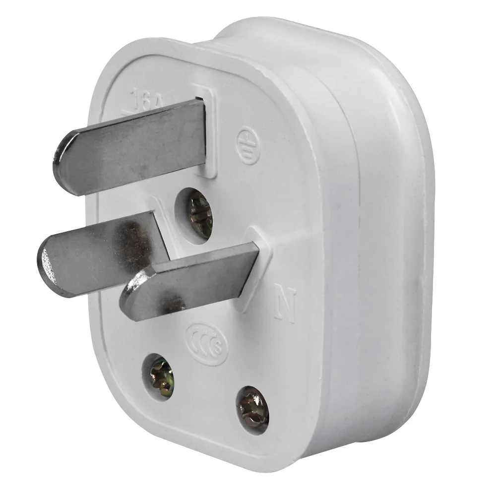 Белый Австралийский стандарт 16A 250V трехполюсный разъем питания съемный штекер в