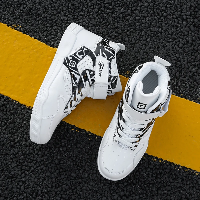 Новый Для мужчин осень большой размер: 46 высокие кеды Бибер обувь в стиле хип хоп