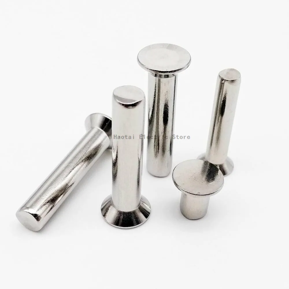 10/50 шт. плоская потайная головка из нержавеющей стали 304 диаметр 1-6 мм |