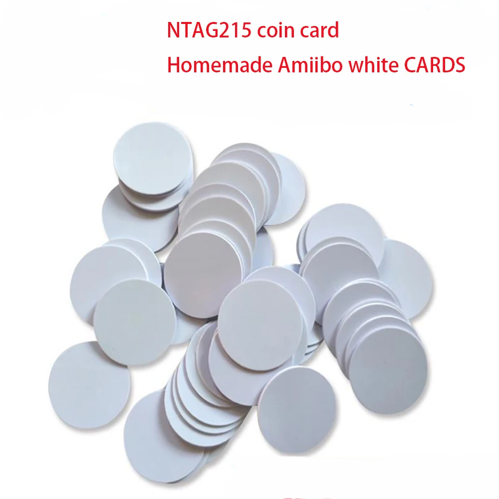 50 шт. NFC Ntag215 бирка для монет и карт ключ 13 56 МГц NTAG 215 универсальная RFID Сверхлегкая