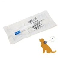 custom 134 2khz rfid animal id glass tag syringe transponder cow cat pet microchips implanter chip dog 10 pcs 2 1212mm