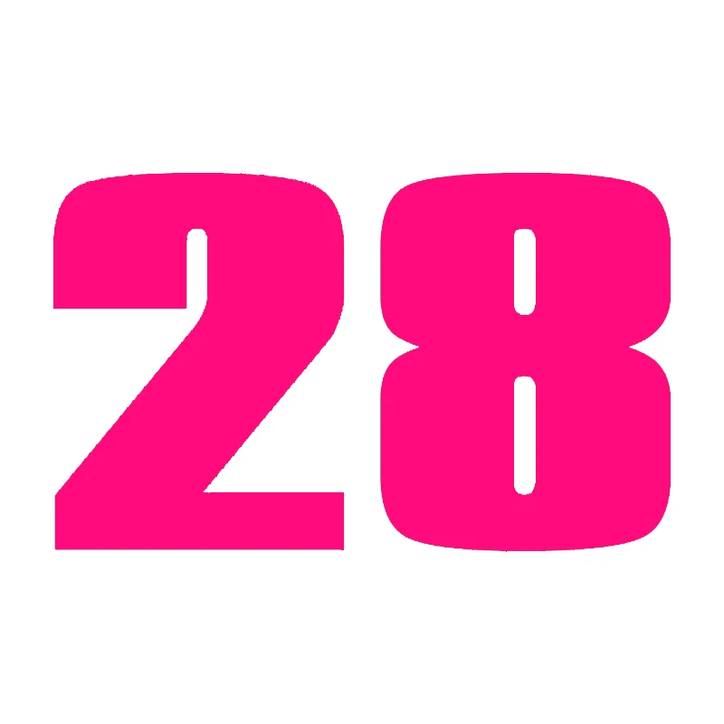 Pink HungMieh с принтом в виде цифры 8 28 22 10 45 13 мотоцикл Стикеры светоотражающие наклейки для автомобиля Стикеры s мото Забавный винил JDM Авто Наклейка для yamaha suzuki - Цвет: Pink