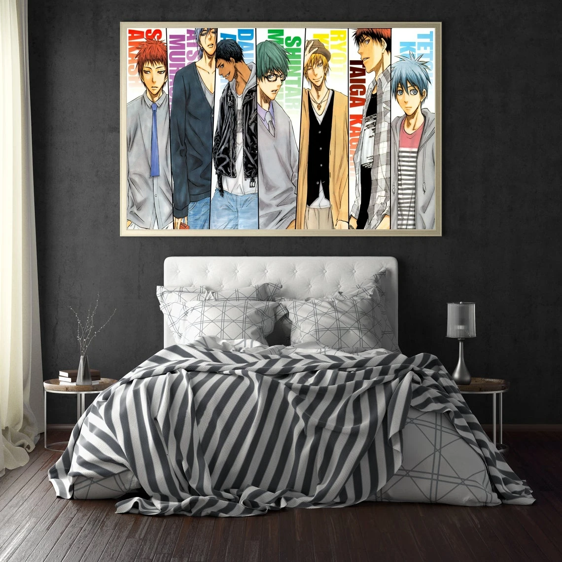 

Постер Kuroko's Baske из японского мультфильма, ТВ-сериал, холст, постер для мальчиков и девочек, художественное украшение, домашняя настенная живопись (без рамки)