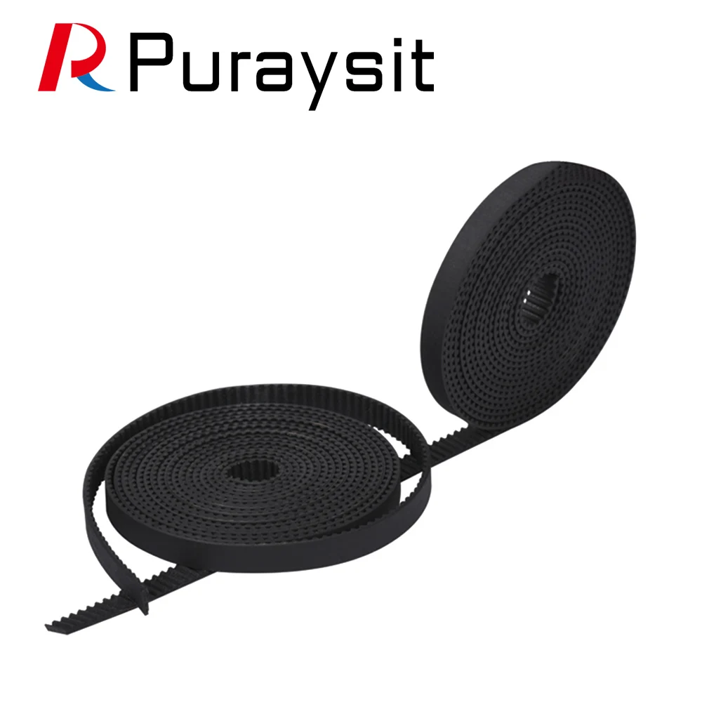 Puraysit 2GT открытый синхронный ремень ГРМ ширина 3/6/9/10/15 мм резиновый Samll Backlash GT2