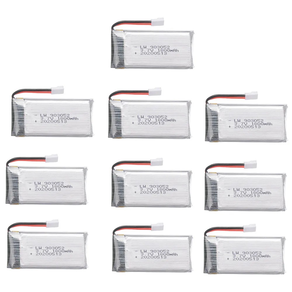 

Аккумуляторная батарея 3,7 в 1800 мАч для SYMA X5 X5SW M18 H5P KY601S 903052 3,7 в Lipo, с разъемом XH2.54, с 1 шт. на 10 шт.