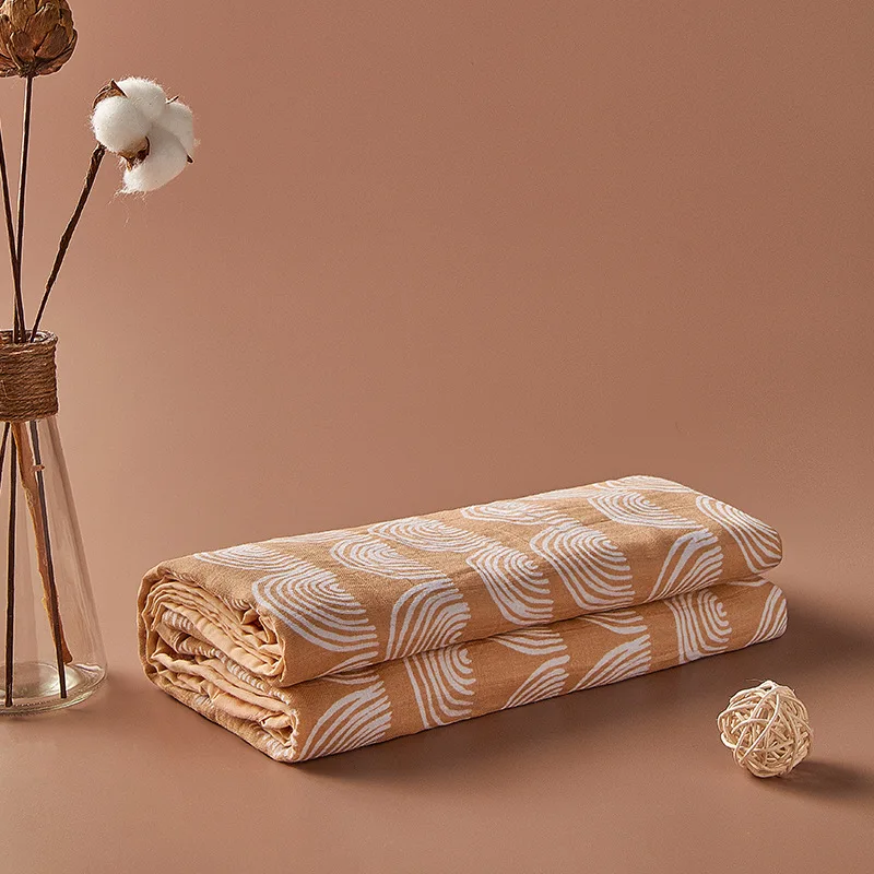 

Four Layers of Gauze Bath Towel Comfortable Breathable Quilt Thick Sunscreen Gauze Swaddle Towel Baby Pure Cotton Blanket Gift