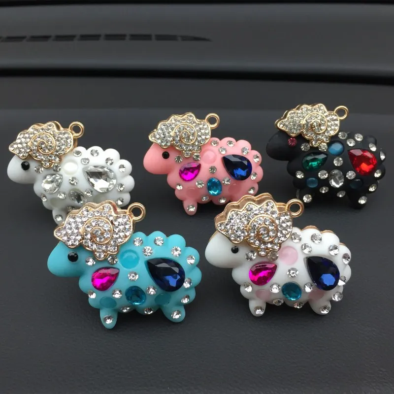 

Diamond Sheep Perfume Decoration Car Air Outlet Clip Air Freshener Car Interior Car Fragrance Diffuser Car Accessories Pink Car