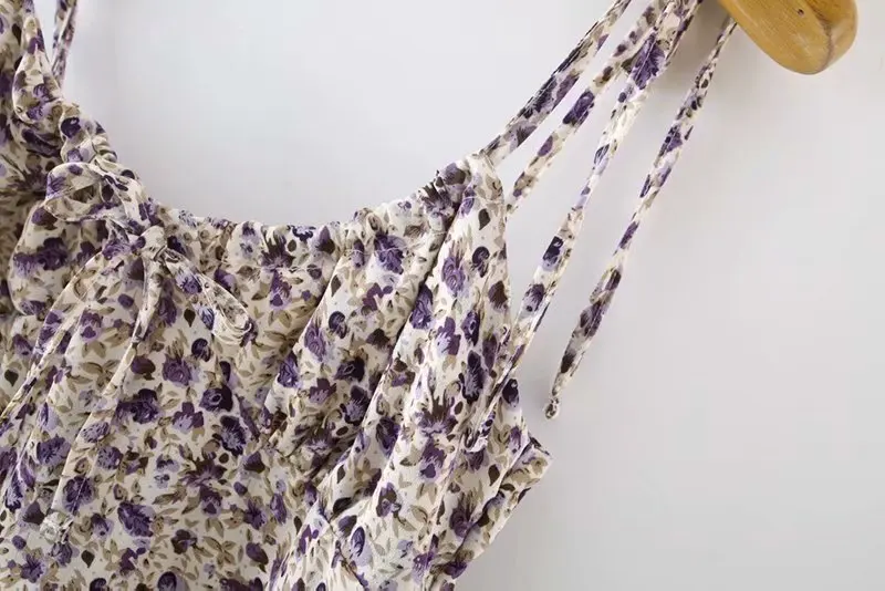 Мини платья модные центр с бантом Vestidos без рукавов Цветочный принт женское