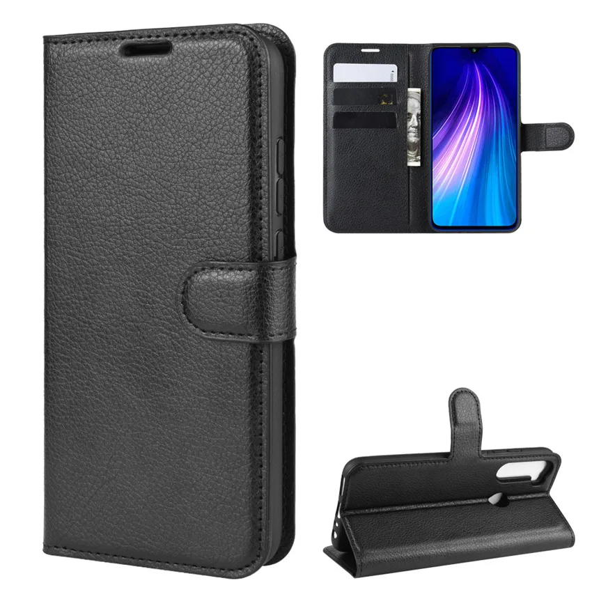 Для Xiaomi Redmi Note 8t чехол-кошелек кожаный флип-чехол для телефона для Xiaomi Redmi Note 8t Высокое качество чехол-подставка