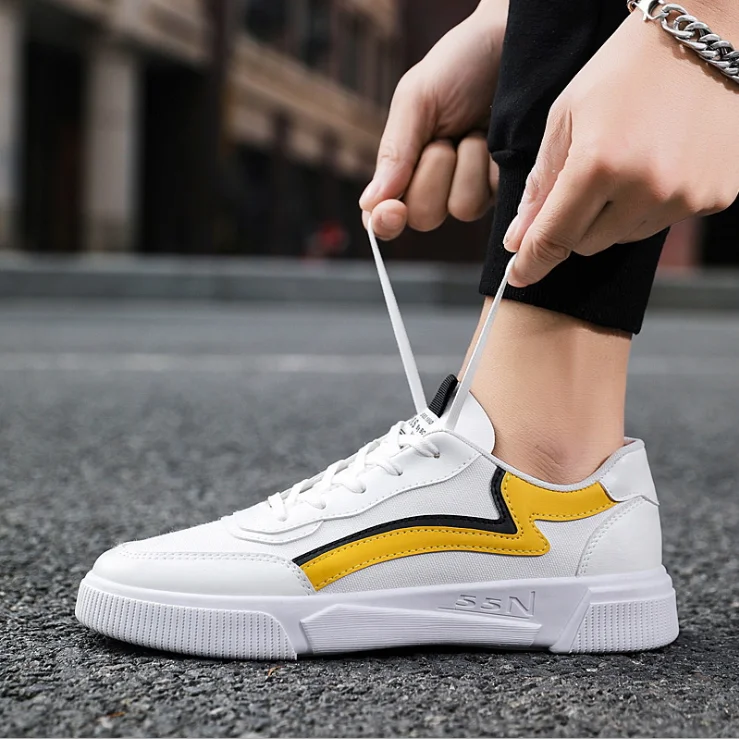 

Spring New Style Men's Shoes Korean Fashion Canvas Shoes Male Students Versatile Breathable Small White Shoes Mens Sneakers39-44